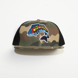 FLAT BRIM BASEBALL HAT MULTI COLORED