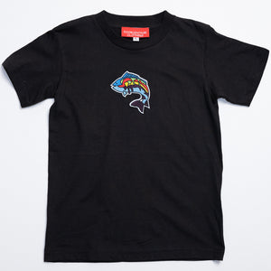 Girls Kids T-Shirt With Embroidery Logo. Multiple Colors.