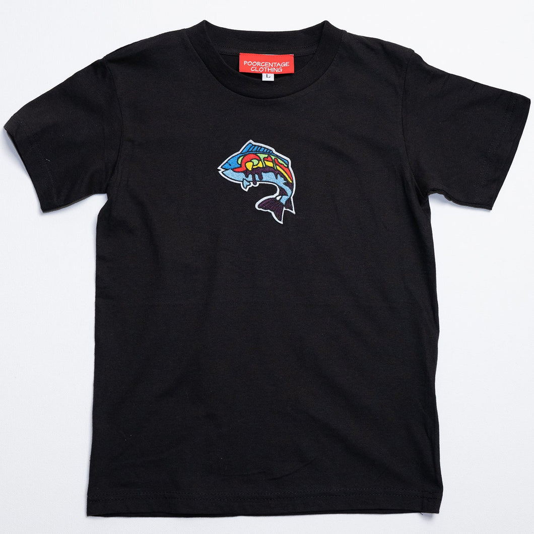 Boys Kids T-Shirt With Embroidery Logo. Multiple Colors.