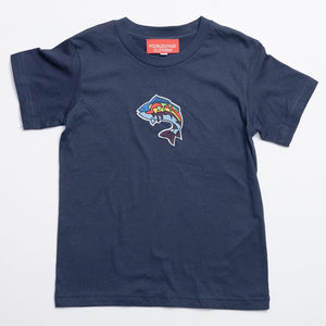 Boys Kids T-Shirt With Embroidery Logo. Multiple Colors.