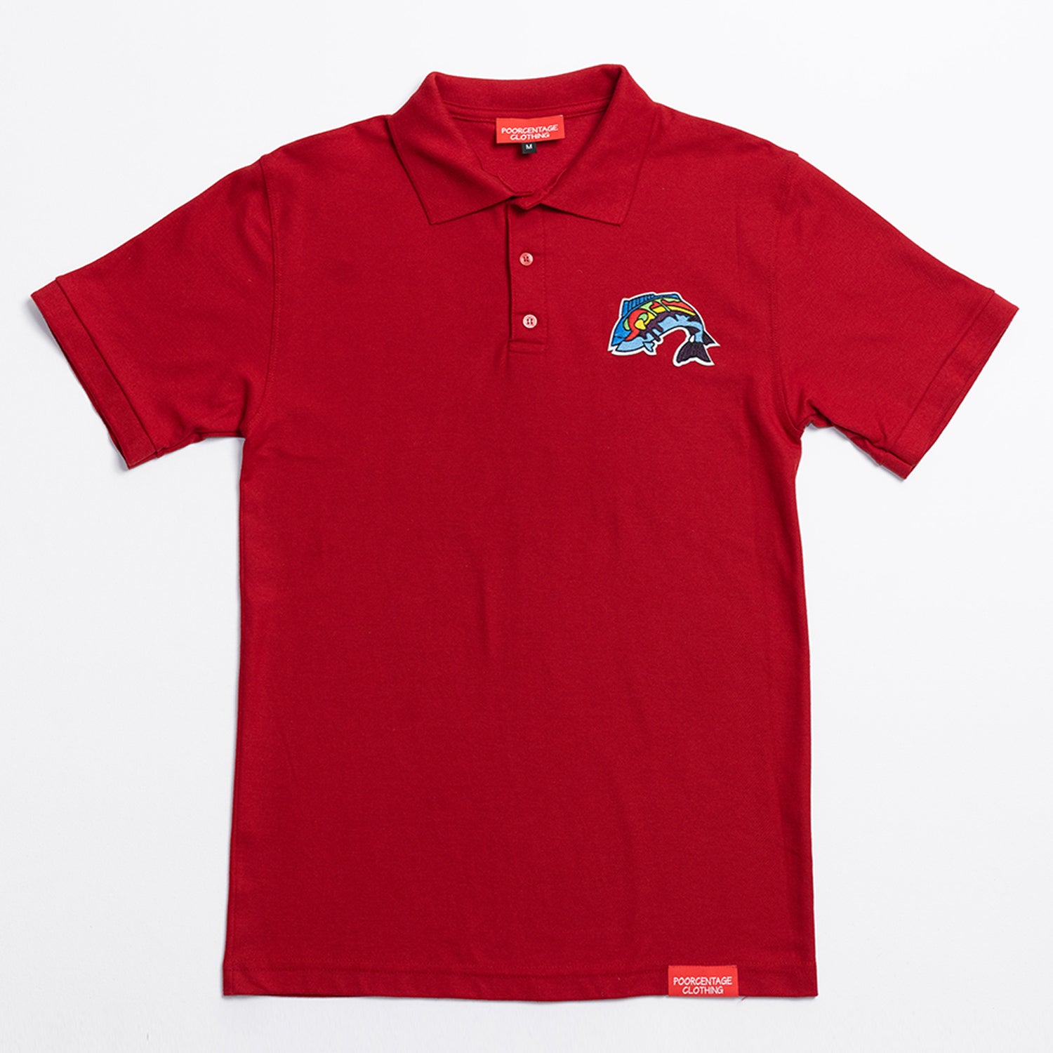 color fish polo Polos w/ Large Fish Logo – Poorcentageclothing