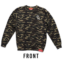 Load image into Gallery viewer, LONGSLEEVE CREWNECK SWEATSHIRT Green Camo
