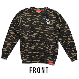 LONGSLEEVE CREWNECK SWEATSHIRT Green Camo