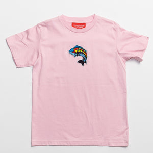 Kids Crewneck T-Shirts Fish Logo