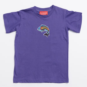 Girls Kids T-Shirt With Embroidery Logo. Multiple Colors.