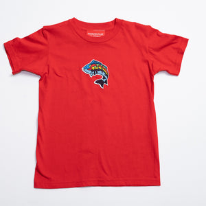 Girls Kids T-Shirt With Embroidery Logo. Multiple Colors.