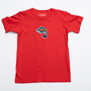 Boys Kids T-Shirt With Embroidery Logo. Multiple Colors.