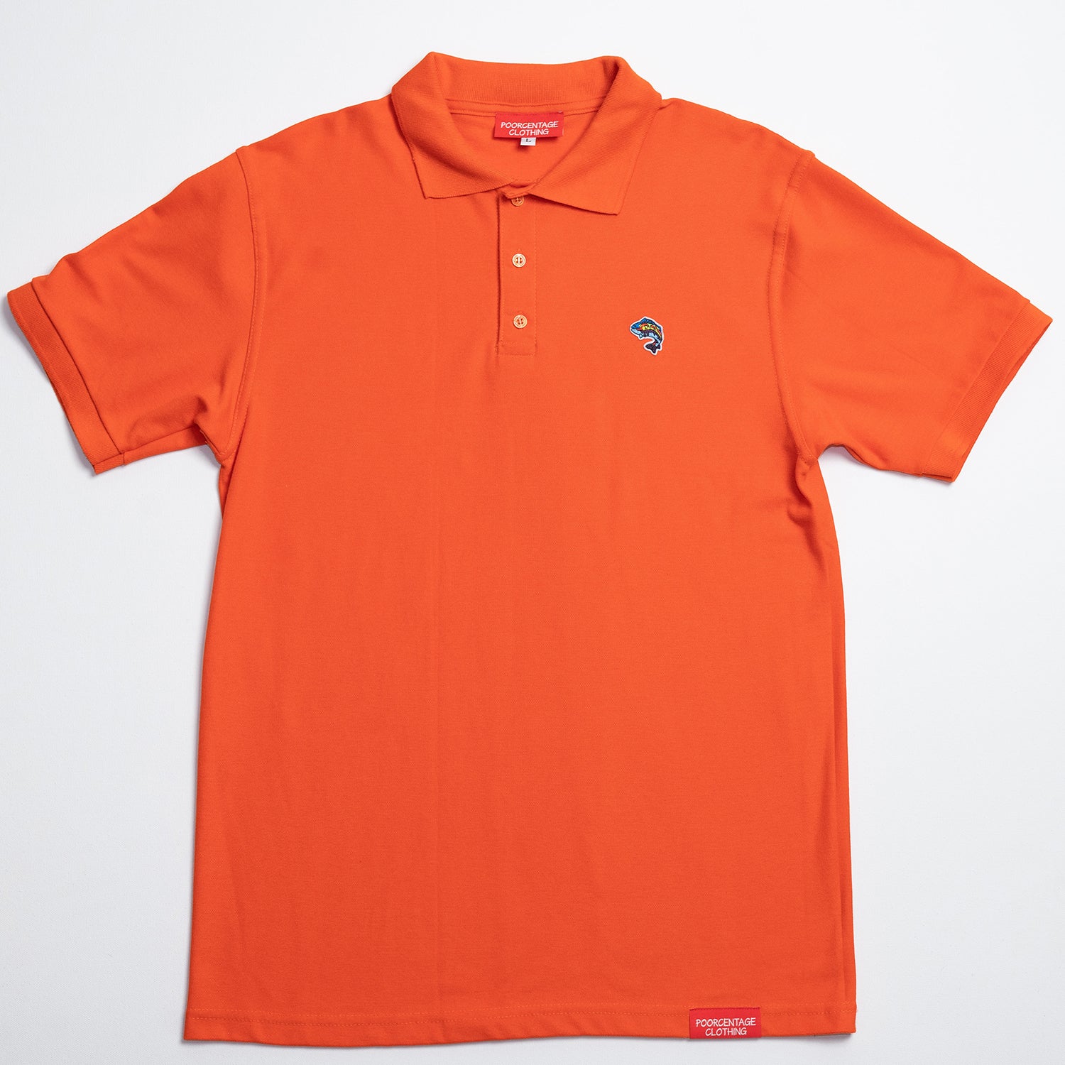 color fish polo Polos w/ Small Fish Logo – Poorcentageclothing